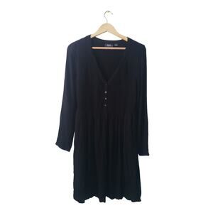 Maeve By Anthropologie Masse Midi Dress Black Size Medium